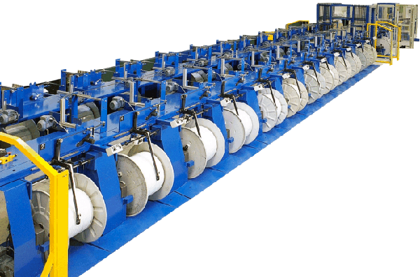 Calemard jumbo spooling machine