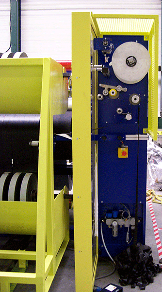 scrap extractor on slitting machine