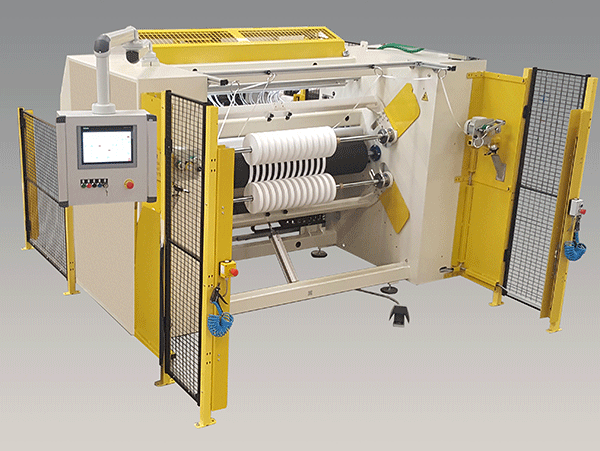 Slitter rewinder for textile labels