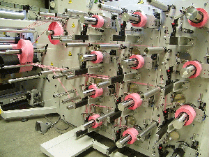 Spooling line for specialty materials